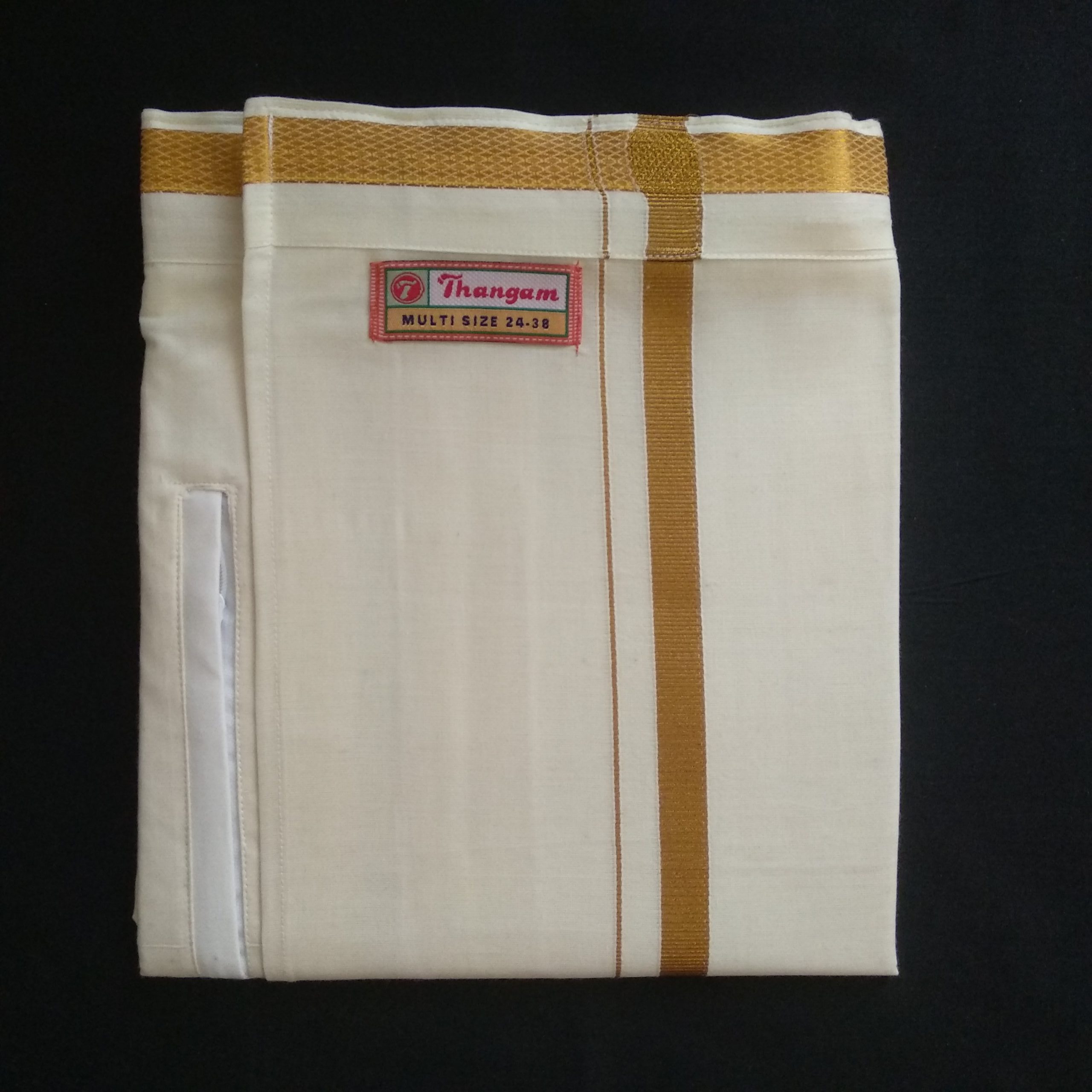 Velcro Cream Dhoti - 303780