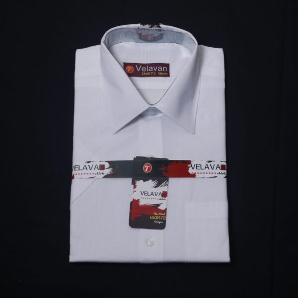 Poly White Half Shirt Size : 36