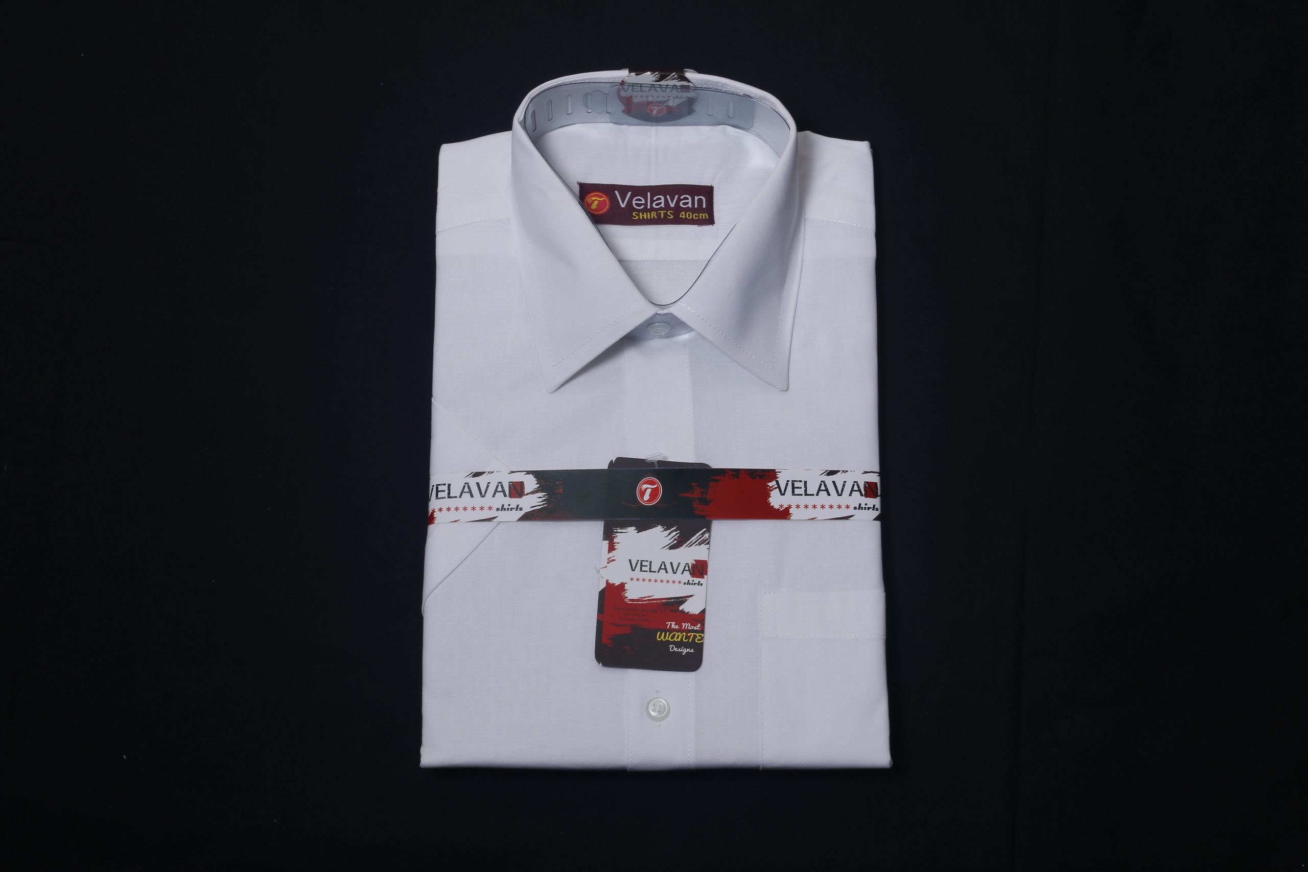 Poly White Full Shirt Size : 38
