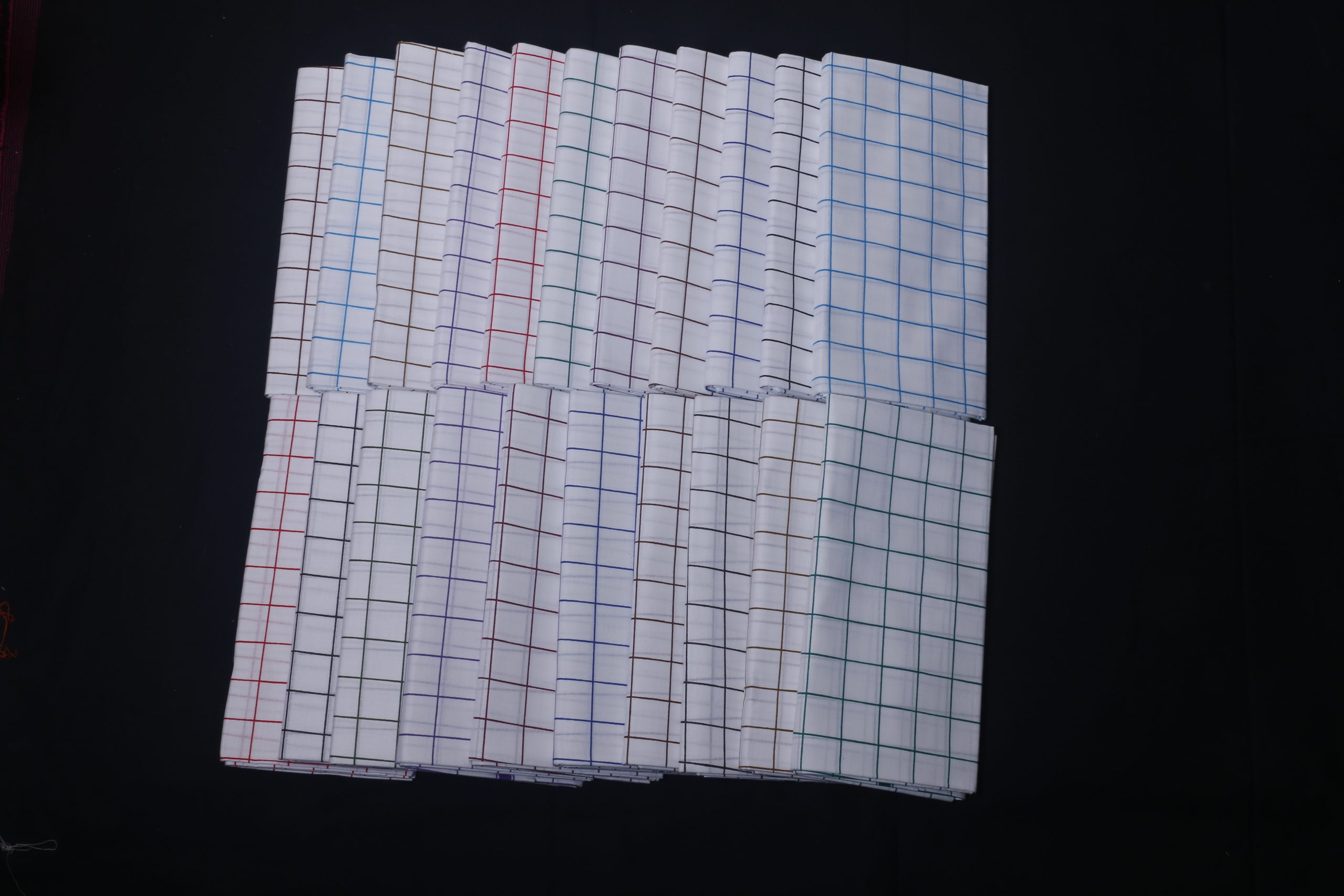 Stripe White Lungi 2m