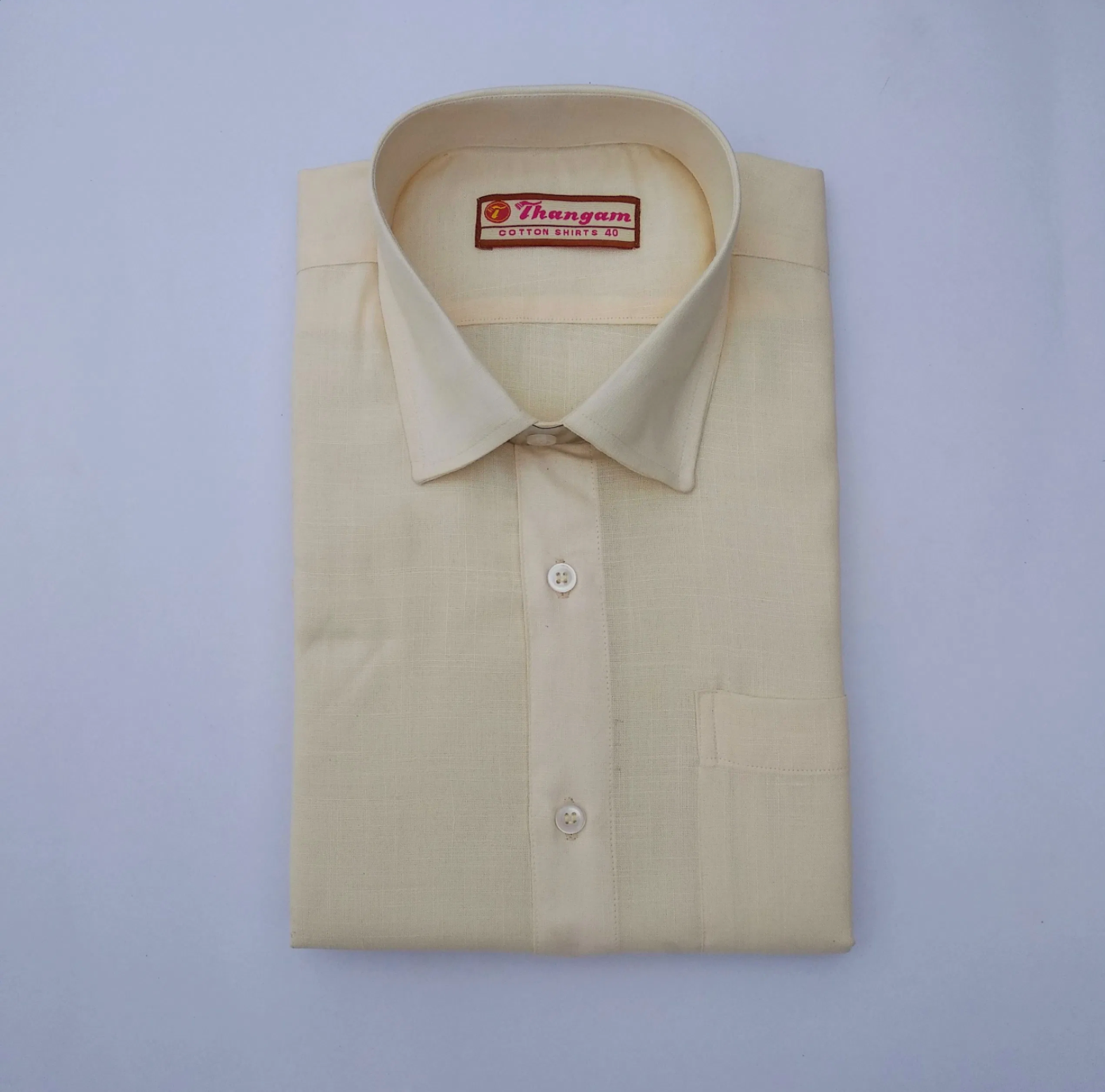 Cream Elite Full Shirt Size : 38