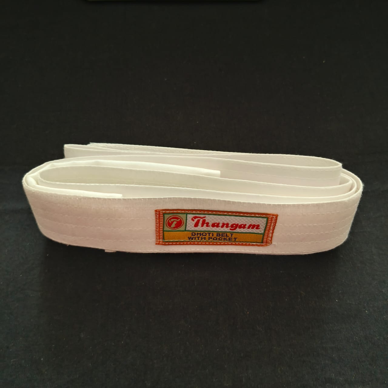 Velcro Dhoti Belt White -303688